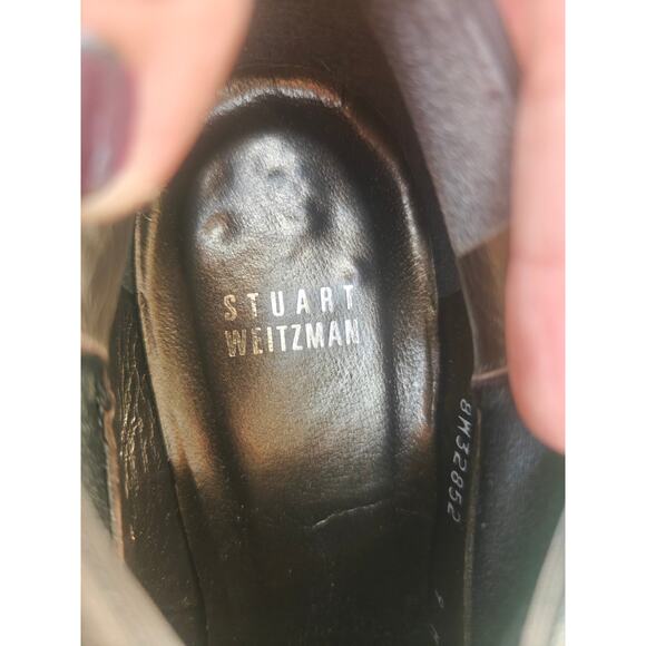 Brown Suede Stuart Weitzman ankle booties sz 9 fits 8.5 - Picture 7 of 8